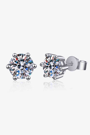 Adored Moissanite Stud Earrings